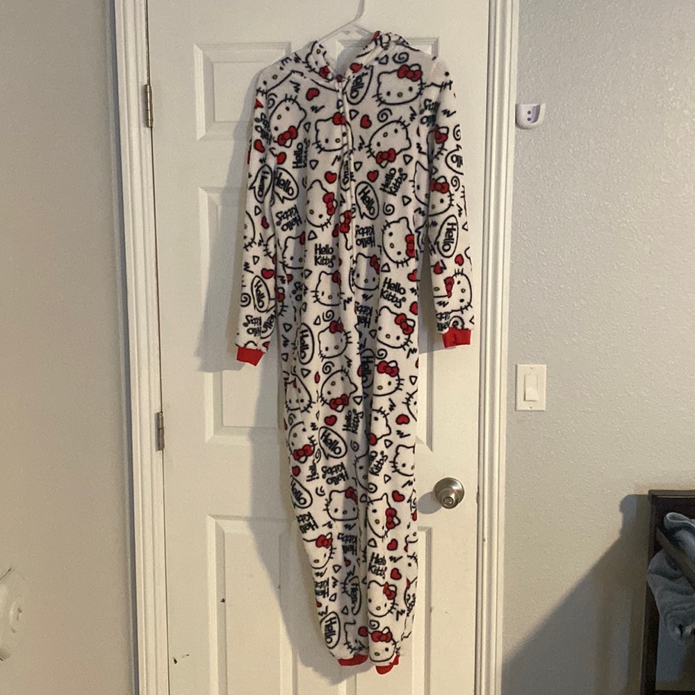 Hello Kitty White and Red Onesie Pajama